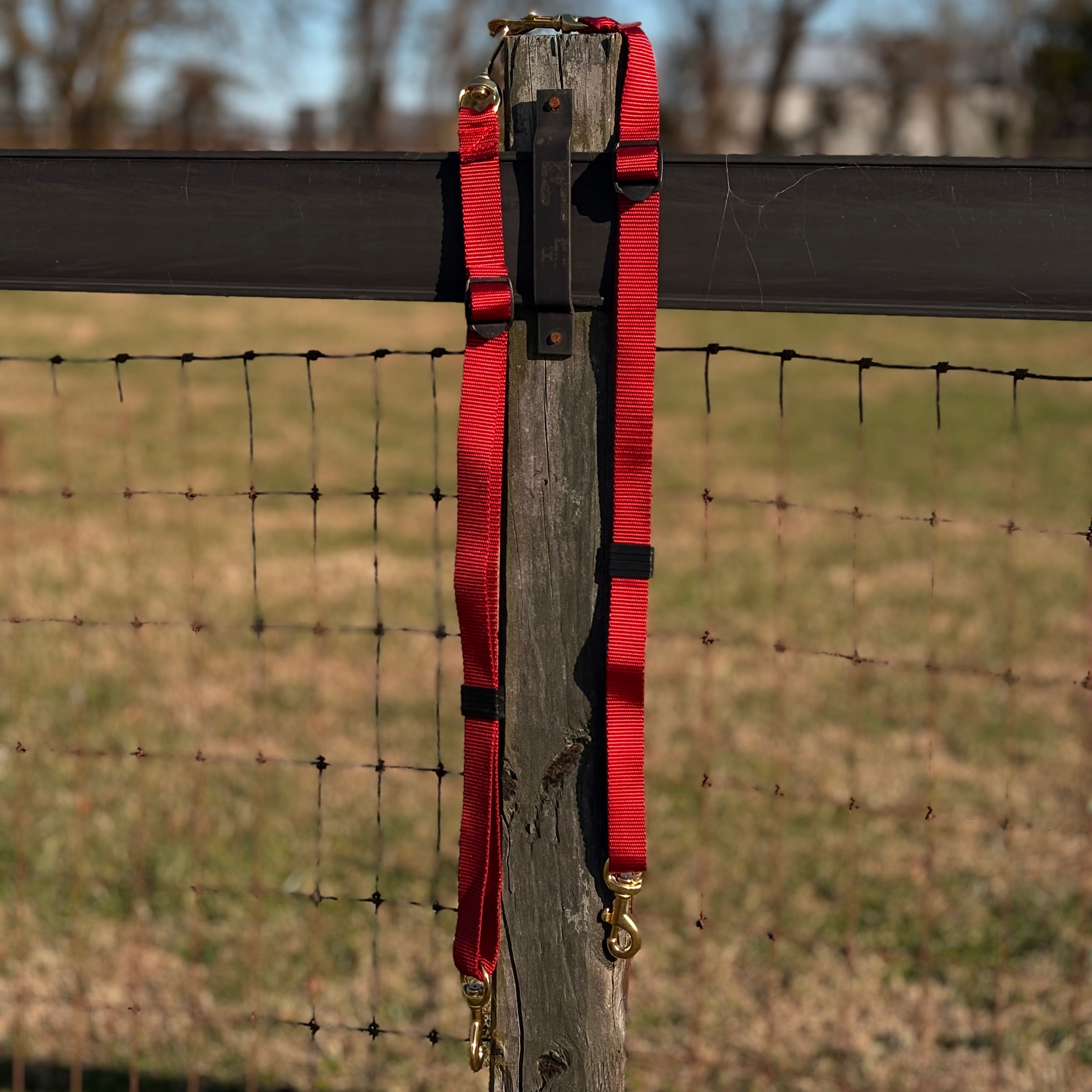 Pair of replacement traces in magenta for working dog harness